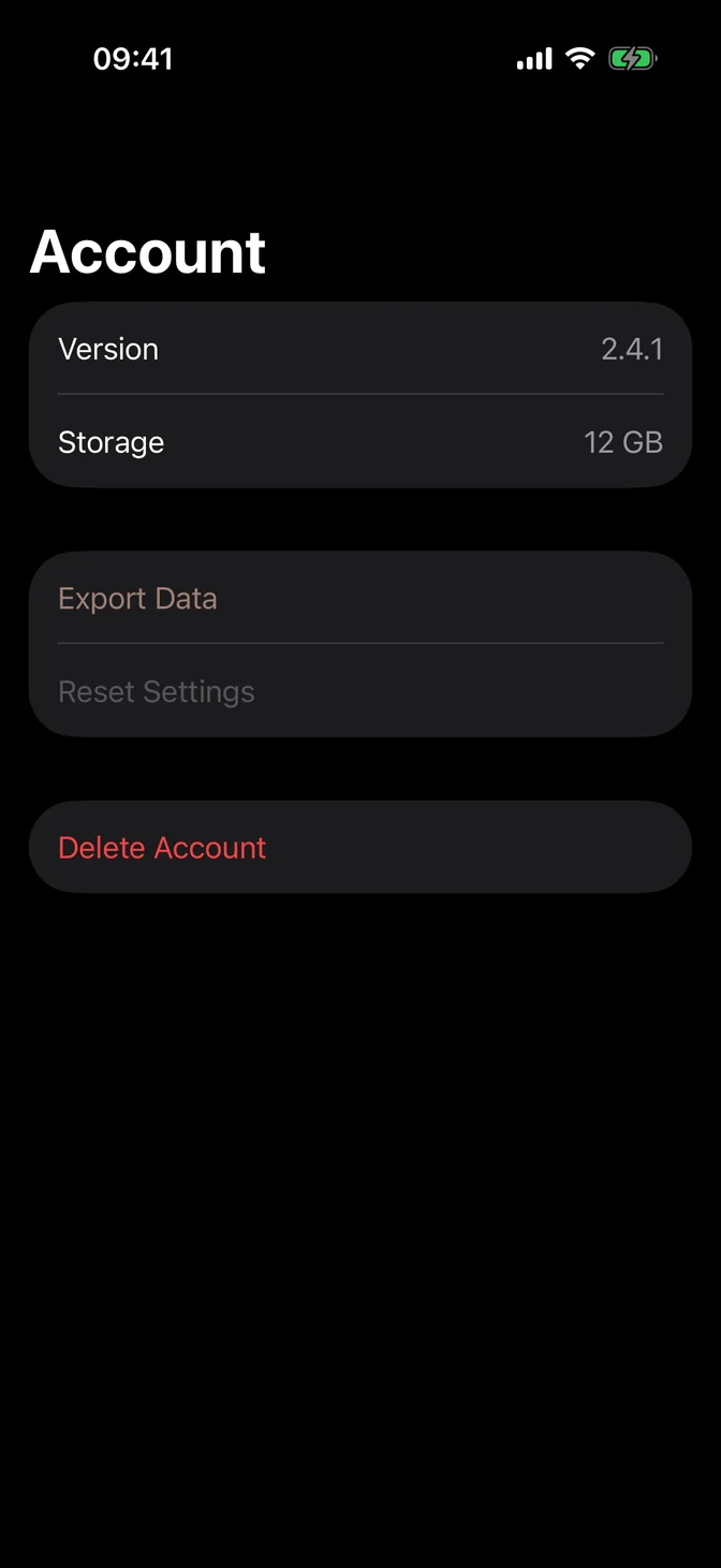 Form with read-only values, buttons, and a destructive button