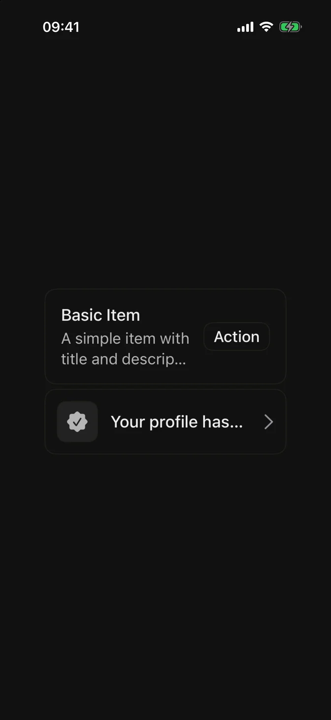 FLXItem example