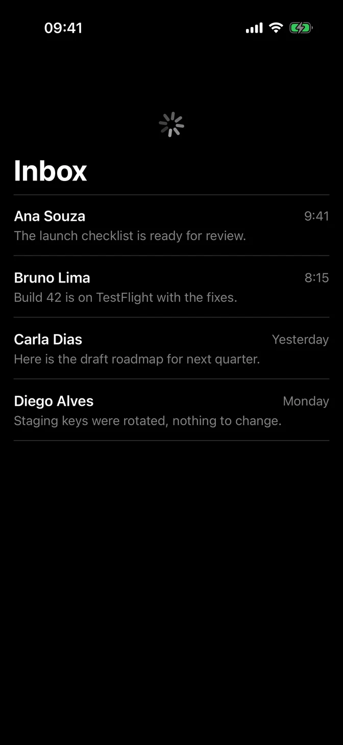 List refreshing