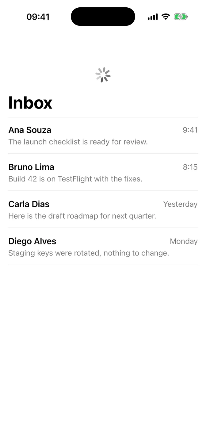 List refreshing