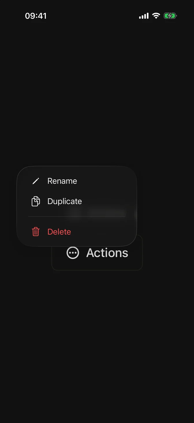 FLXMenu variants