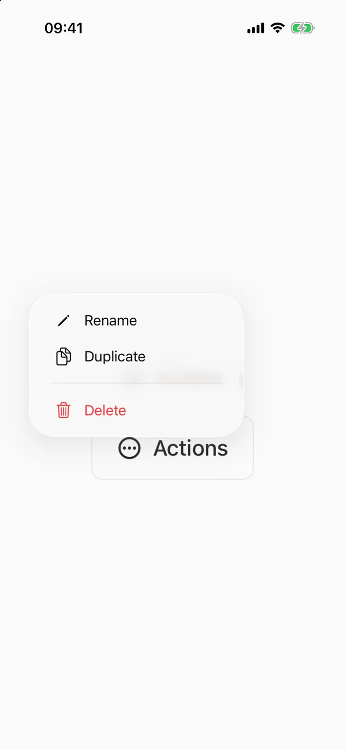 FLXMenu variants