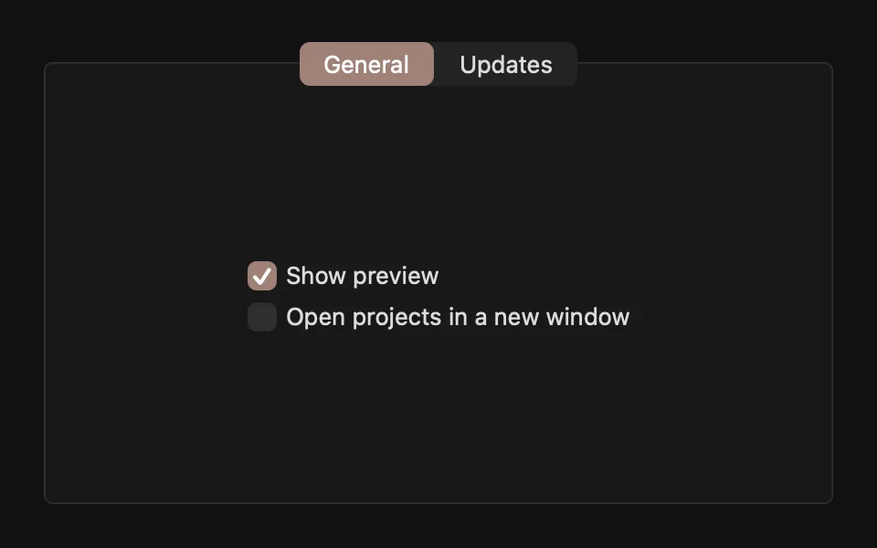 Tab view built with tabItem