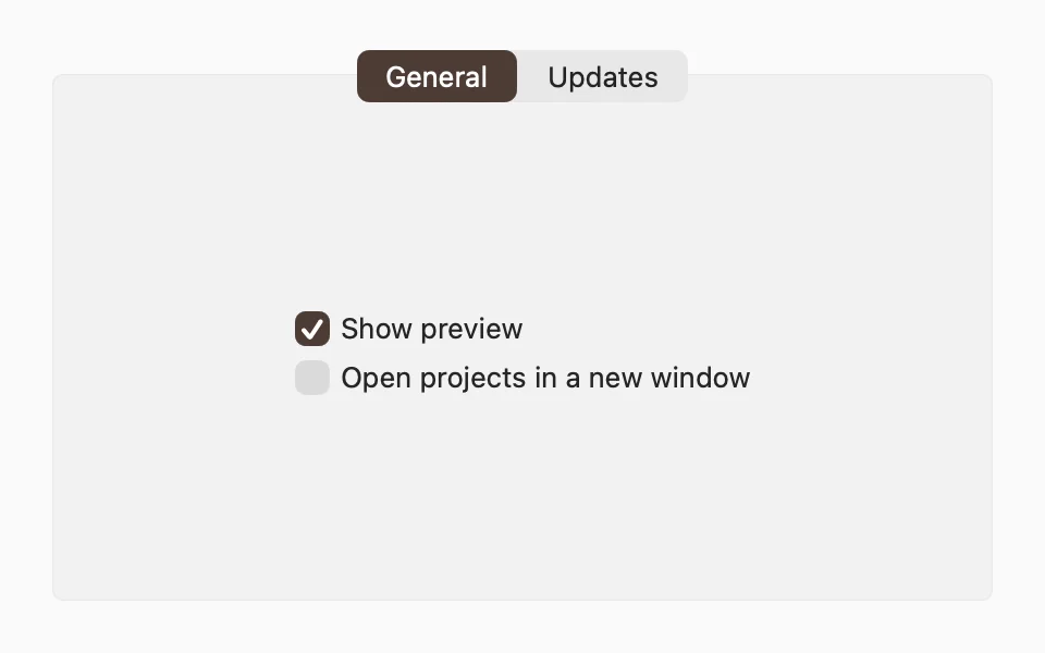 Tab view built with tabItem